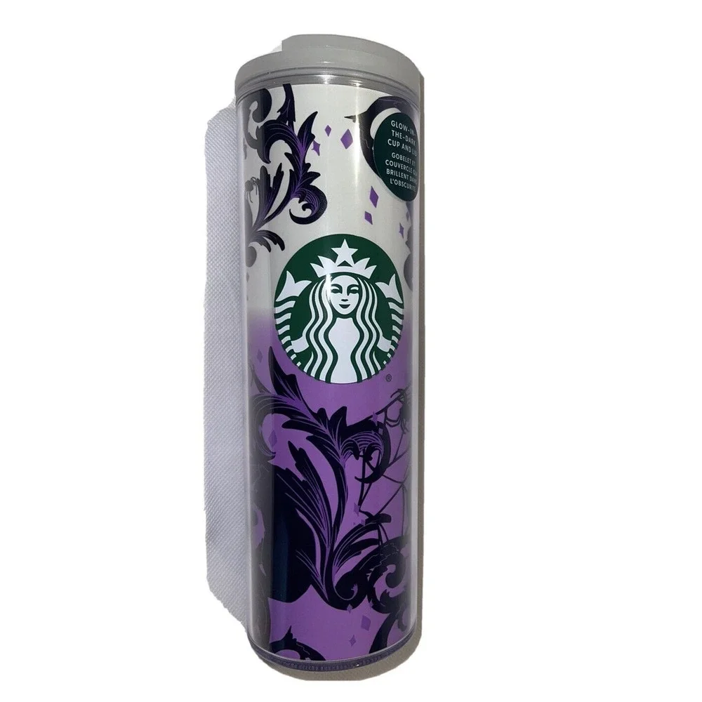 2021‎ STARBUCKS HALLOWEEN 3 CUP BUNDLE! Glow In The Dark Spiderweb and Black Cat